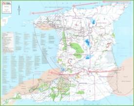 Topographic map of Trinidad