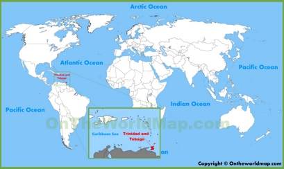 Trinidad and Tobago Location Map