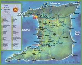 Trinidad tourist map