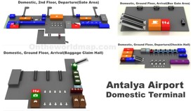 Antalya Airport Domestic Terminal Map