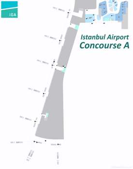 Istanbul Airport Concourse A Map
