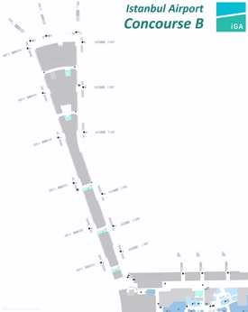 Istanbul Airport Concourse B Map