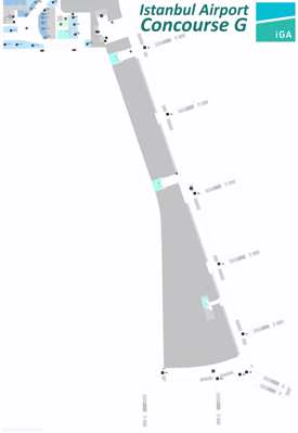 Istanbul Airport Concourse G Map