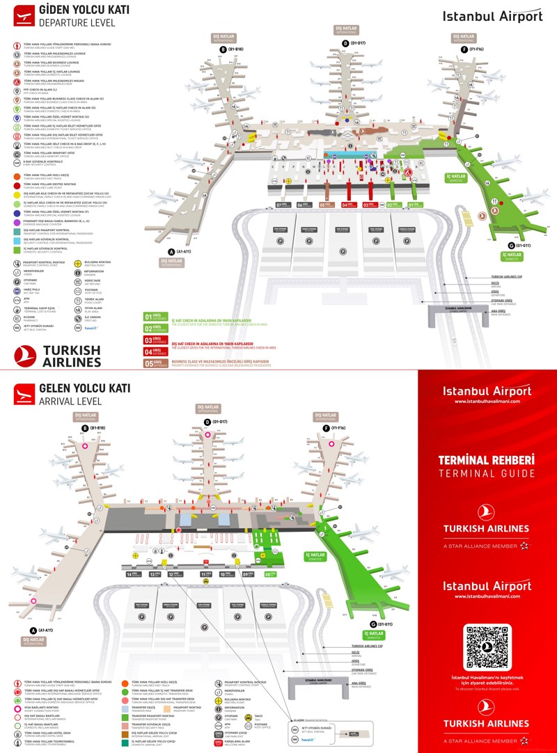 Istanbul Airport Terminal Map