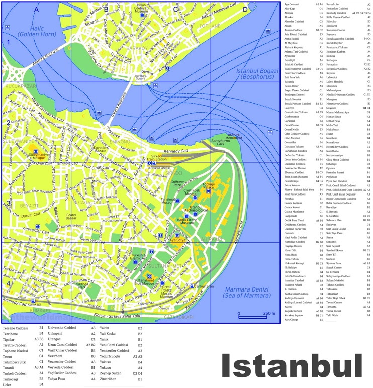 Istanbul street map