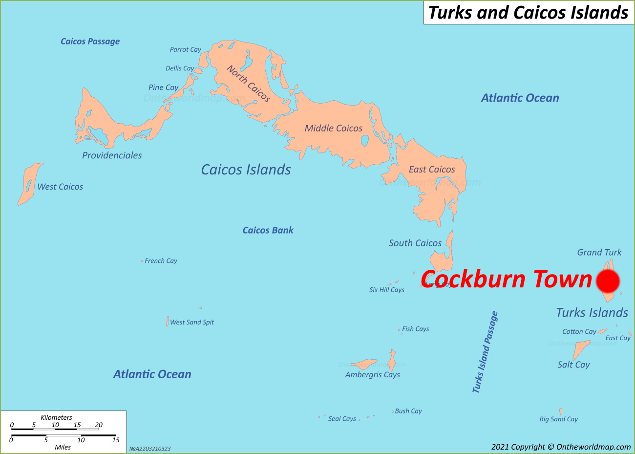 Cockburn Town Location Map