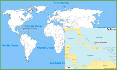 Turks and Caicos Location Map