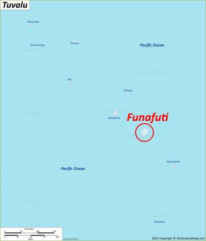 Funafuti Map | Tuvalu | Detailed Maps of Funafuti and Vaiaku