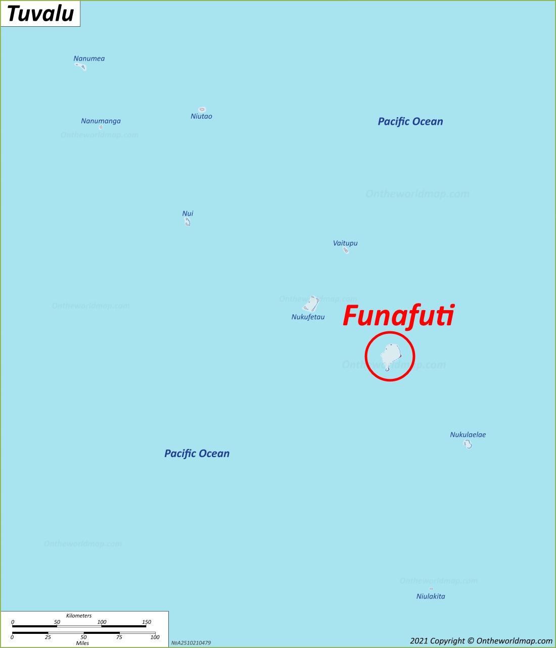 Funafuti Location Map
