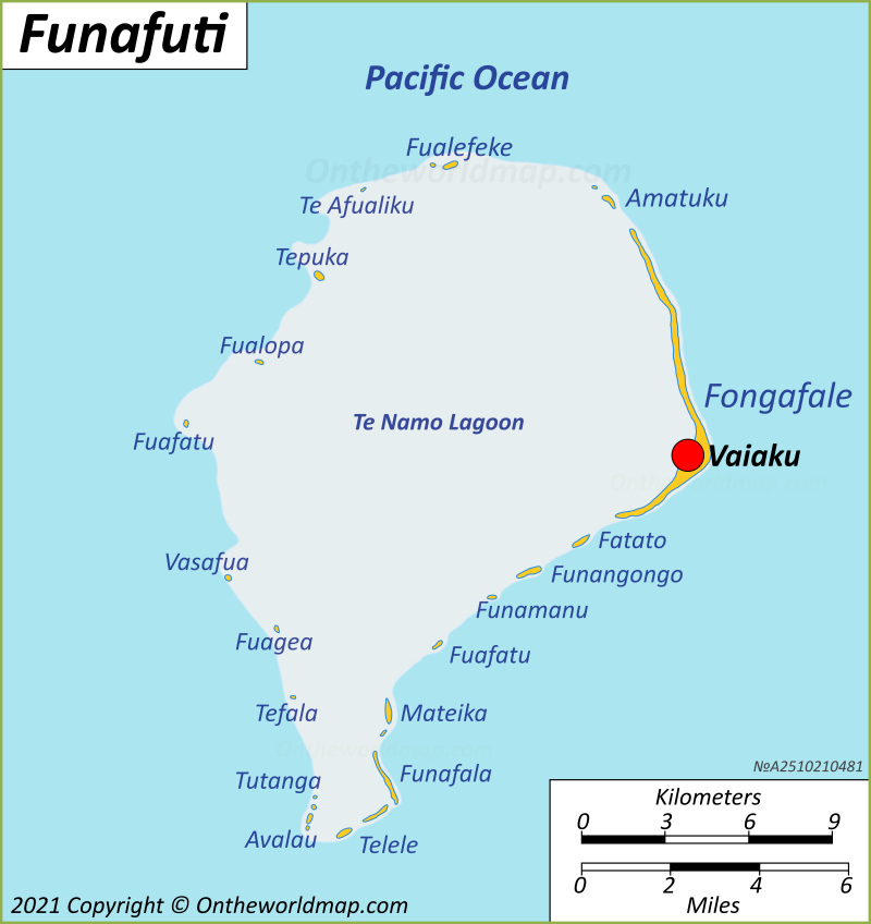 Map of Funafuti