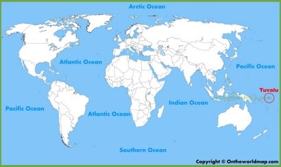 Tuvalu Location Map