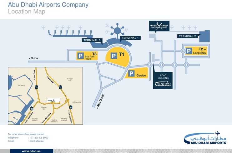 Abu Dhabi airport map