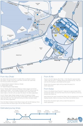 Abu Dhabi airport parking map