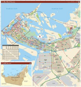 Abu Dhabi city map