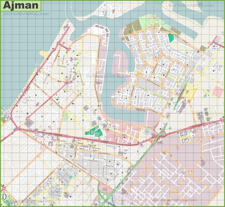Ajman city map
