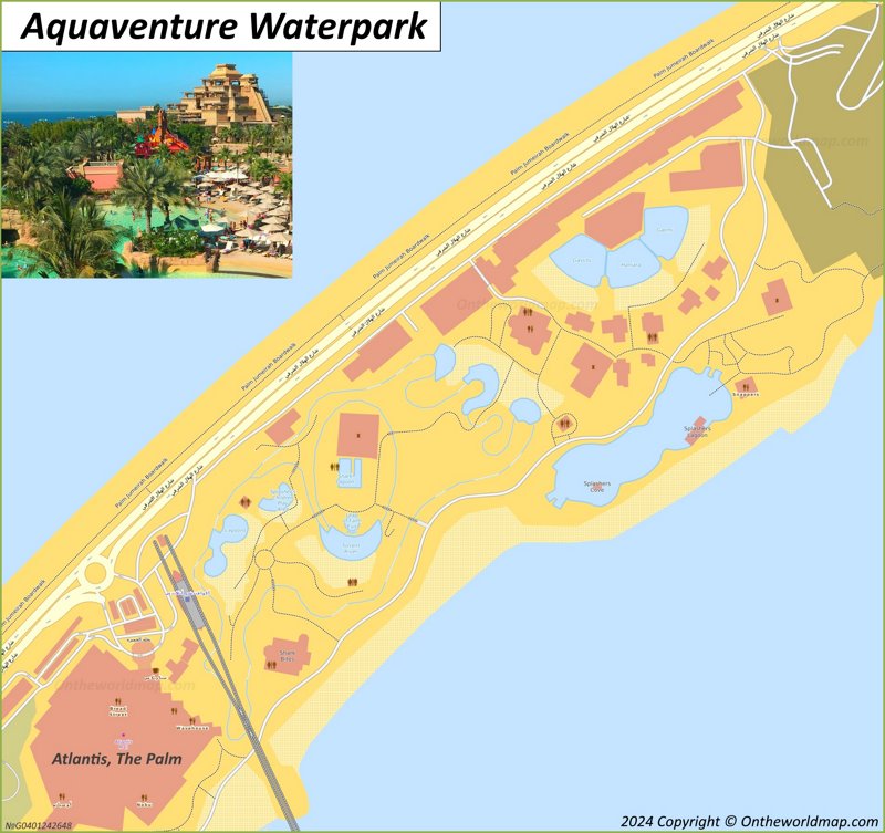 Atlantis Aquaventure Waterpark Map