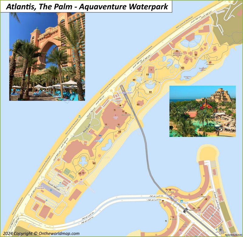 Map of Atlantis and Aquaventure Waterpark