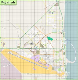 Fujairah city map
