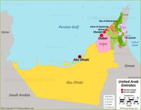UAE Political Map