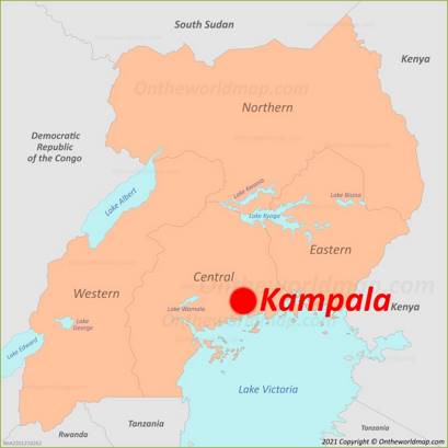 Kampala Location Map