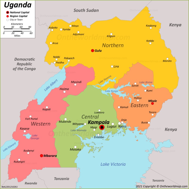 Map of Uganda