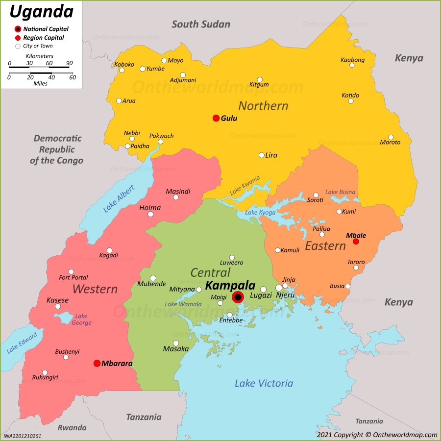 Uganda Map Maps Of Republic Of Uganda