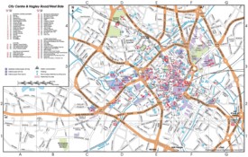 Birmingham tourist map