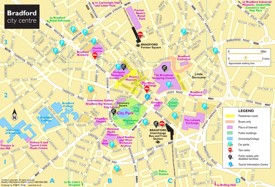 Bradford tourist map