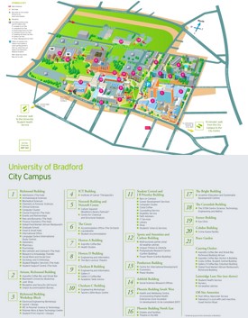 University of Bradford campus map