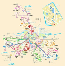 Carlisle bus map