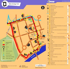 Chester walls trail map