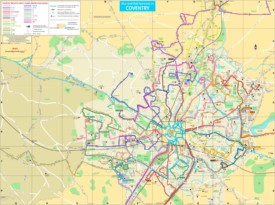 Coventry transport map