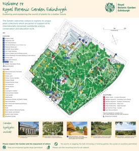 Edinburgh Royal Botanic Garden map