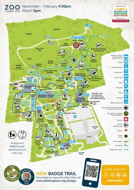 Edinburgh Zoo map