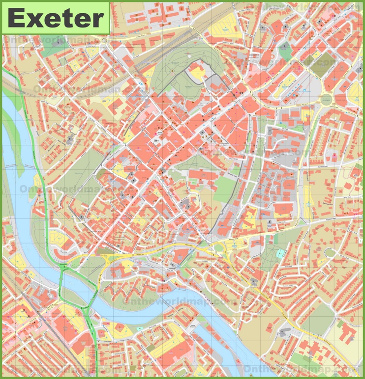 Exeter City Center Map Max 