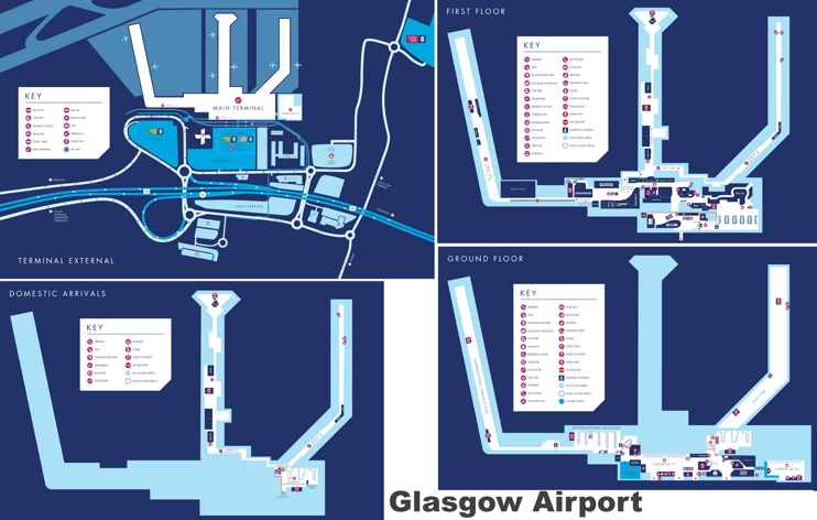 Glasgow airport map