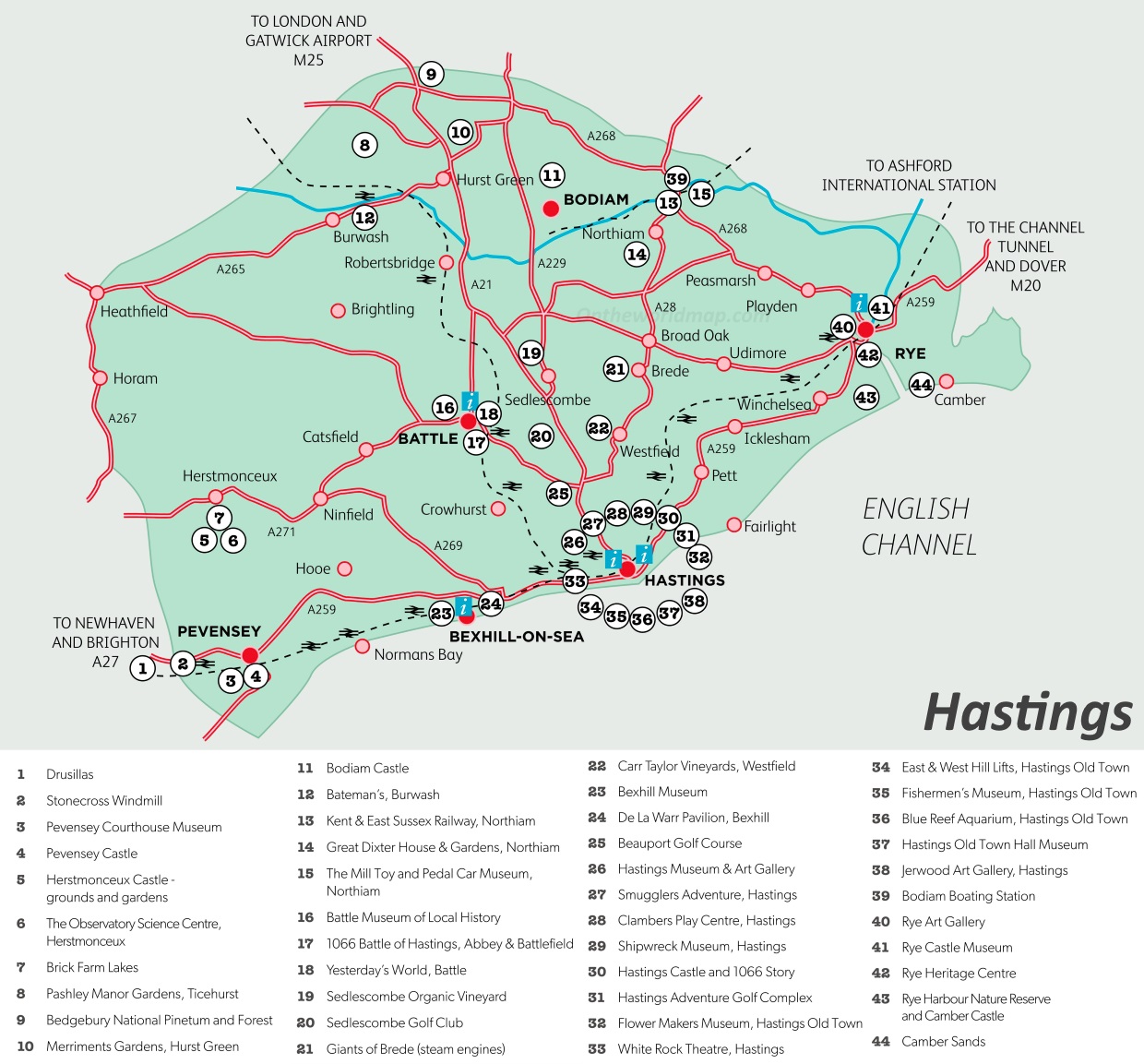 hastings tourist map pdf