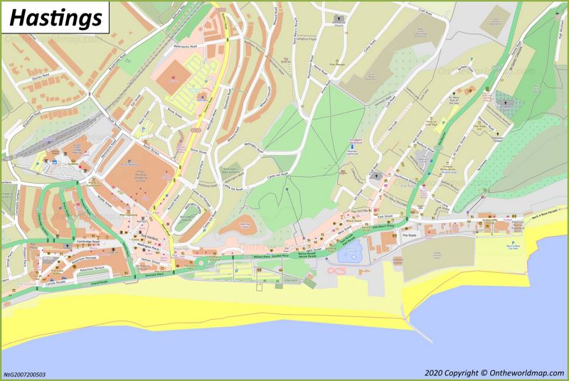 Hastings Maps UK Maps Of Hastings