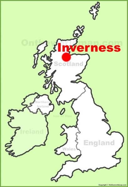 Inverness Location Map