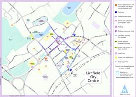Lichfield Tourist Map