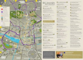 Lincoln sightseeing map