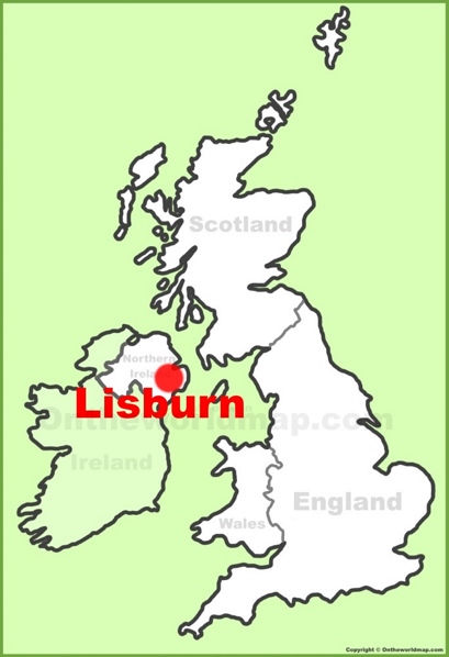 Lisburn Location Map