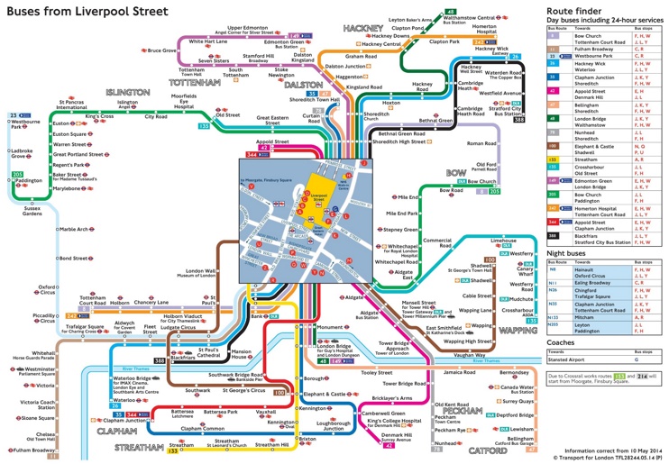 Buses from Liverpool Lime Street station - Ontheworldmap.com