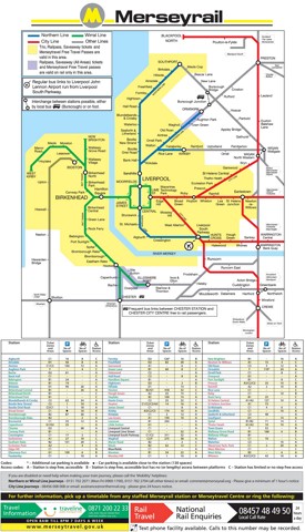 Liverpool Merseyrail map