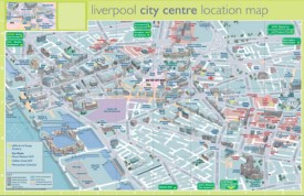 Liverpool tourist map
