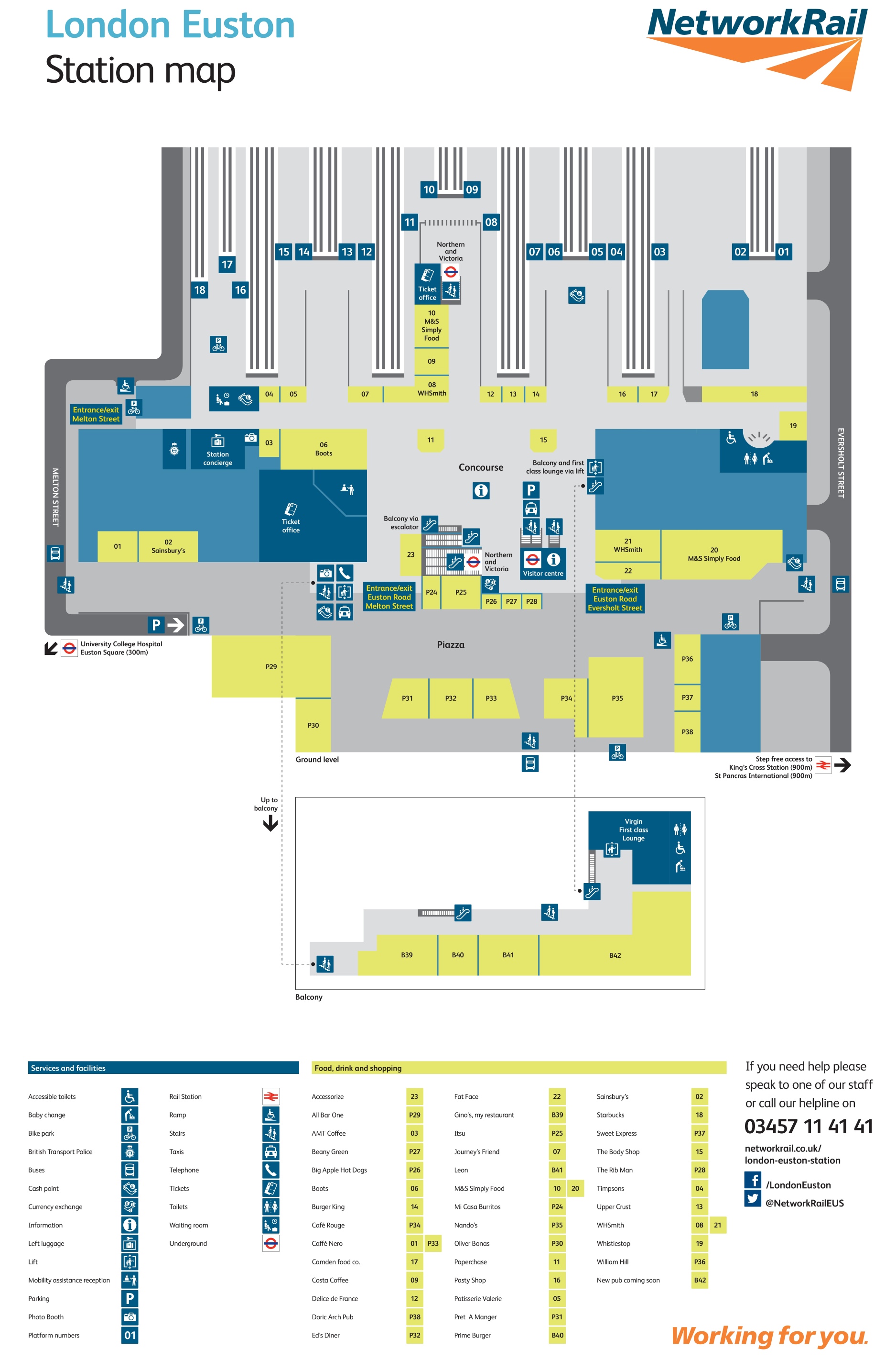 Nottingham Train Station Map Euston Railway Station Map