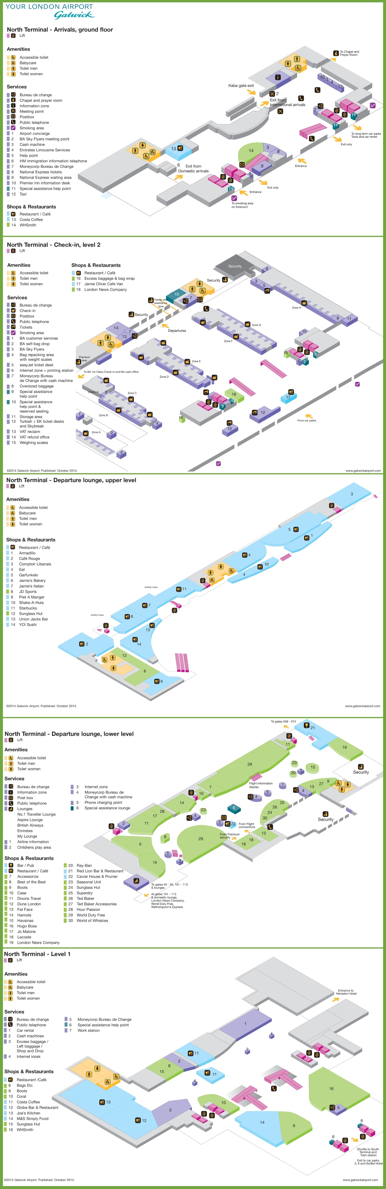Gatwick North Terminal Map Pdf Gatwick Map RVBYIQ