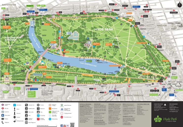 Hyde Park Map London