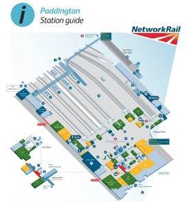 London Paddington railway station map