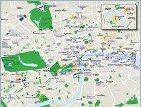 London sightseeing map